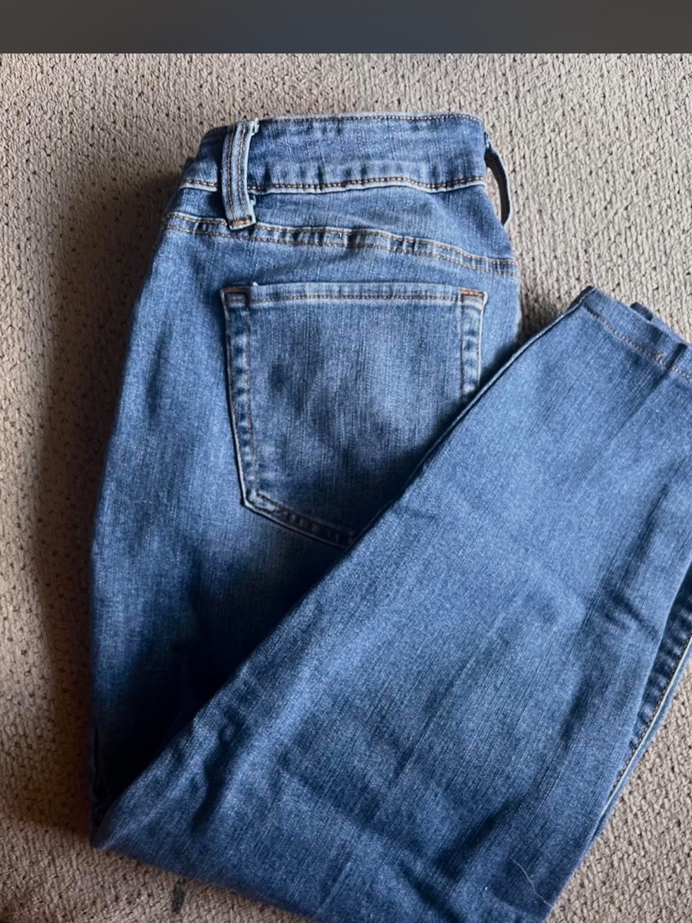 Style & Co. High-Rise Straight-Leg Jeans in Blue Wash